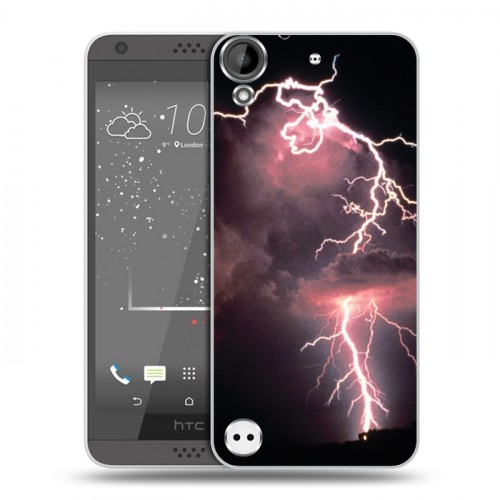 Дизайнерский пластиковый чехол для HTC Desire 530 молния