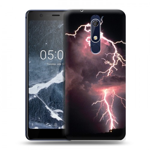 Дизайнерский пластиковый чехол для Nokia 5.1 молния