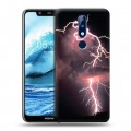 Дизайнерский пластиковый чехол для Nokia 5.1 Plus молния