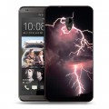 Дизайнерский пластиковый чехол для HTC Desire 700 молния