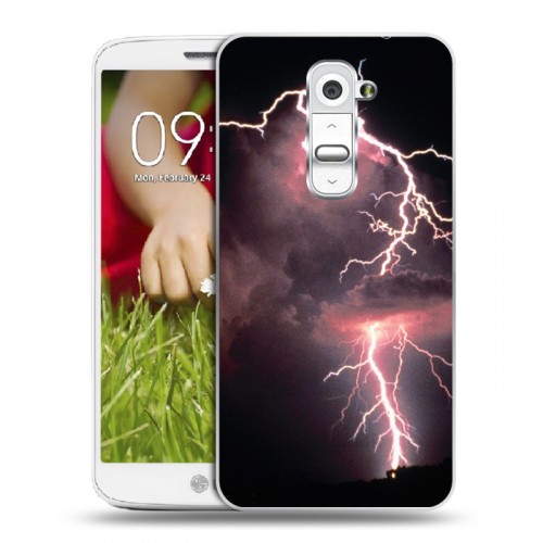 Дизайнерский пластиковый чехол для LG Optimus G2 mini молния