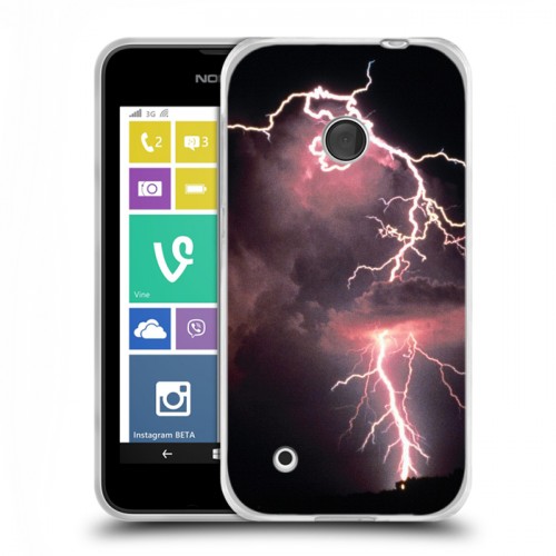 Дизайнерский пластиковый чехол для Nokia Lumia 530 молния