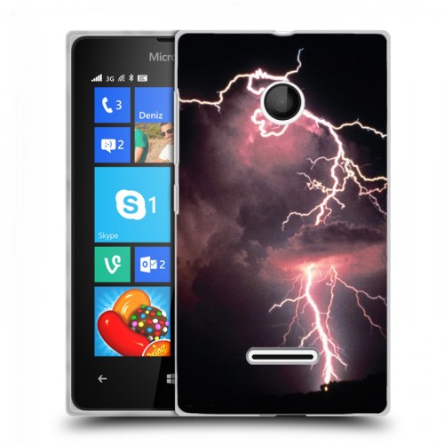 Дизайнерский пластиковый чехол для Microsoft Lumia 435 молния