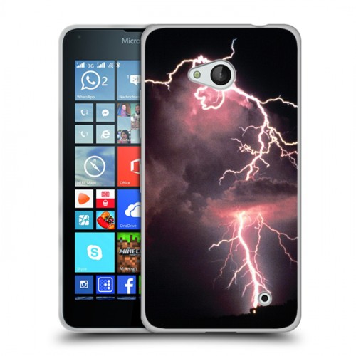 Дизайнерский пластиковый чехол для Microsoft Lumia 640 молния