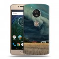 Дизайнерский силиконовый чехол для Motorola Moto G5s молния