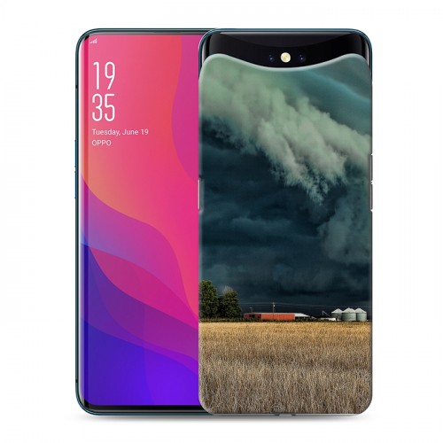 Дизайнерский силиконовый чехол для OPPO Find X молния