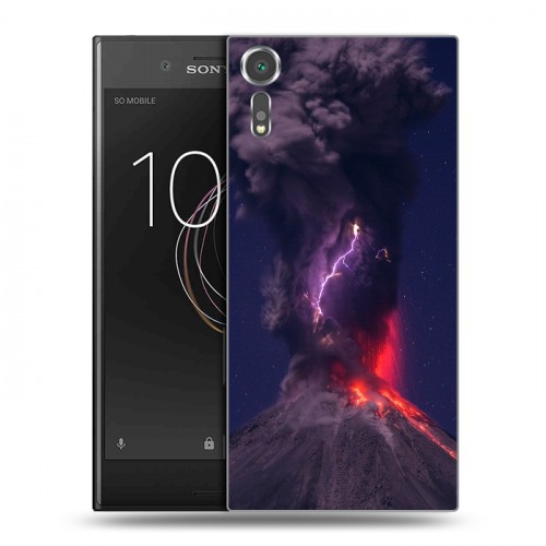 Дизайнерский пластиковый чехол для Sony Xperia XZs молния