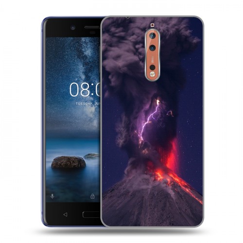 Дизайнерский пластиковый чехол для Nokia 8 молния