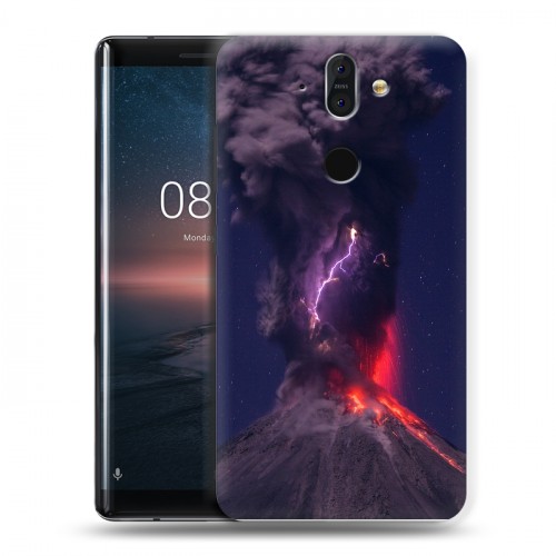 Дизайнерский пластиковый чехол для Nokia 8 Sirocco молния