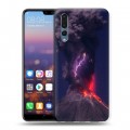 Дизайнерский силиконовый с усиленными углами чехол для Huawei P20 Pro молния