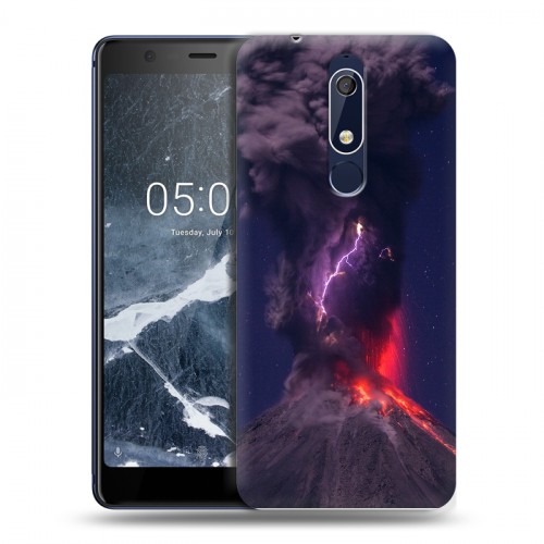 Дизайнерский пластиковый чехол для Nokia 5.1 молния