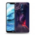 Дизайнерский силиконовый чехол для Nokia 5.1 Plus молния