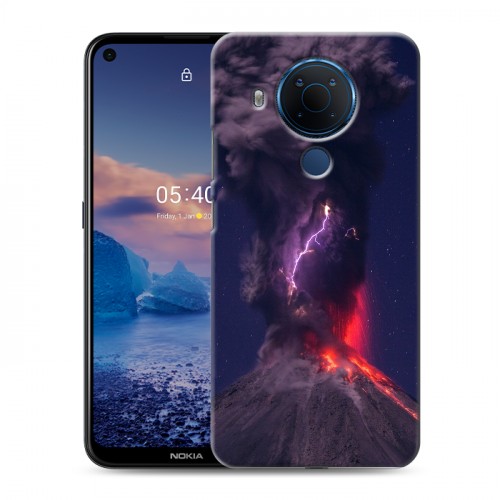 Дизайнерский силиконовый чехол для Nokia 5.4 молния