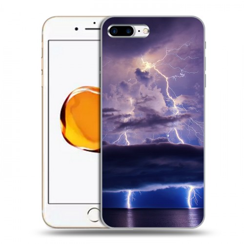 Дизайнерский силиконовый чехол для Iphone 7 Plus / 8 Plus молния
