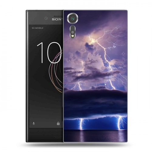 Дизайнерский пластиковый чехол для Sony Xperia XZs молния