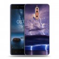 Дизайнерский пластиковый чехол для Nokia 8 молния