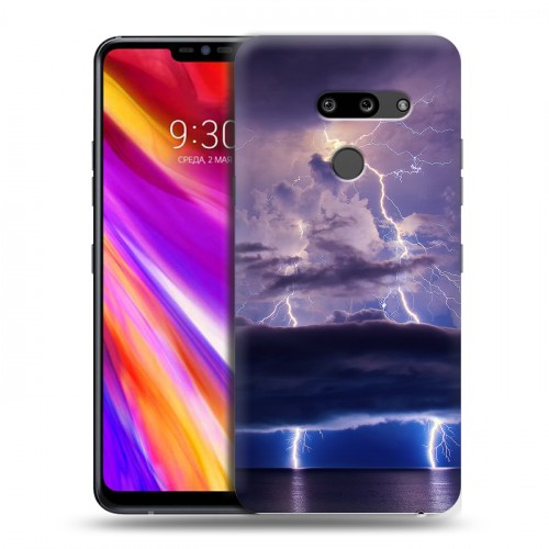 Дизайнерский пластиковый чехол для LG G8 ThinQ молния