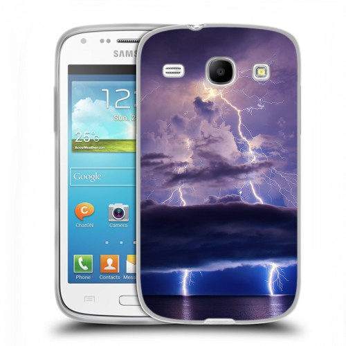 Дизайнерский пластиковый чехол для Samsung Galaxy Core молния