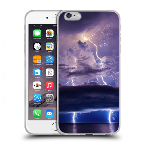 Дизайнерский силиконовый чехол для Iphone 6 Plus/6s Plus молния