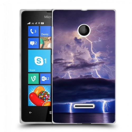 Дизайнерский пластиковый чехол для Microsoft Lumia 435 молния