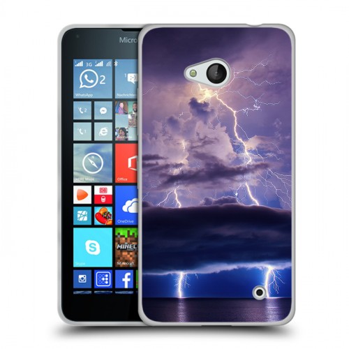 Дизайнерский пластиковый чехол для Microsoft Lumia 640 молния