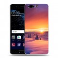 Дизайнерский пластиковый чехол для Huawei P10 восход