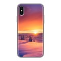 Дизайнерский силиконовый чехол для Iphone x10 восход