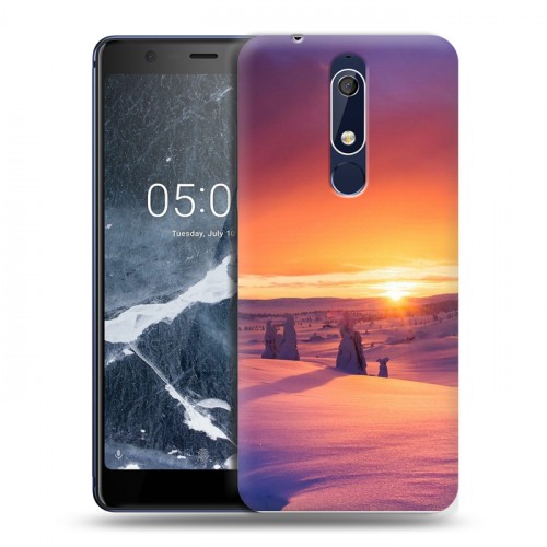 Дизайнерский пластиковый чехол для Nokia 5.1 восход