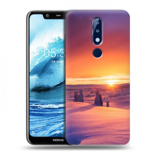 Дизайнерский пластиковый чехол для Nokia 5.1 Plus восход