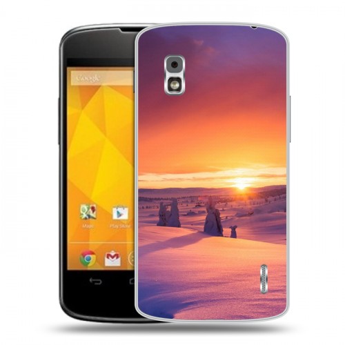 Дизайнерский пластиковый чехол для LG Google Nexus 4 восход