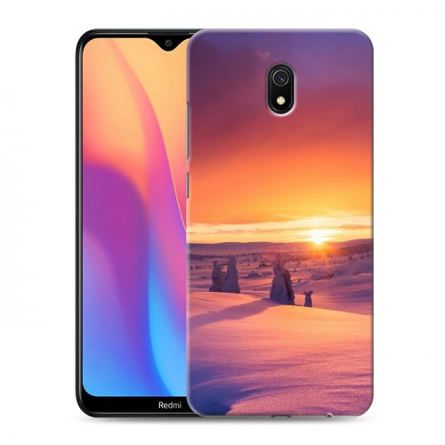 Дизайнерский силиконовый с усиленными углами чехол для Xiaomi RedMi 8A восход