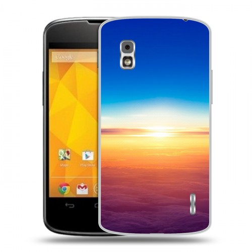 Дизайнерский пластиковый чехол для LG Google Nexus 4 восход