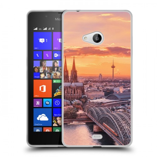 Дизайнерский пластиковый чехол для Microsoft Lumia 540 восход