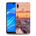 Дизайнерский пластиковый чехол для Huawei Y6 (2019) восход