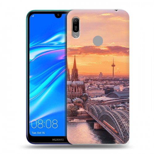 Дизайнерский пластиковый чехол для Huawei Y6 (2019) восход