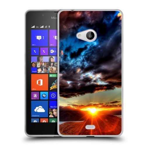 Дизайнерский пластиковый чехол для Microsoft Lumia 540 восход