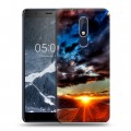 Дизайнерский пластиковый чехол для Nokia 5.1 восход