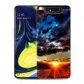 Дизайнерский пластиковый чехол для Samsung Galaxy A80 восход