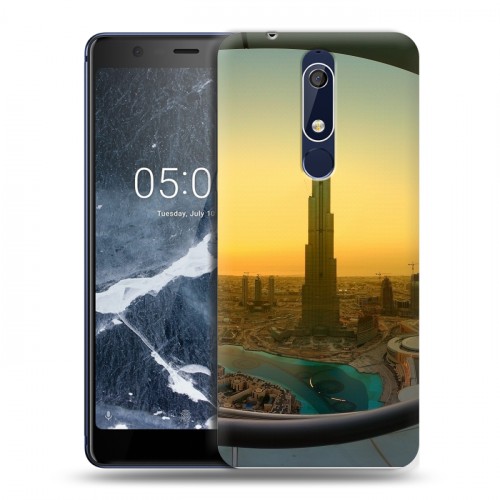 Дизайнерский пластиковый чехол для Nokia 5.1 восход