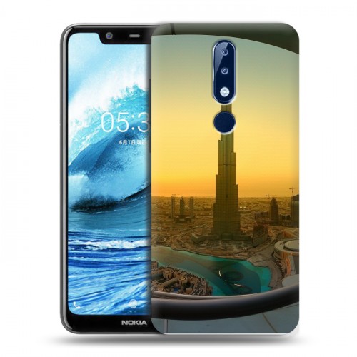 Дизайнерский пластиковый чехол для Nokia 5.1 Plus восход