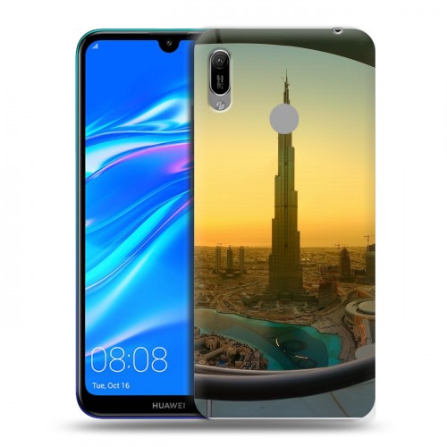 Дизайнерский пластиковый чехол для Huawei Y6 (2019) восход