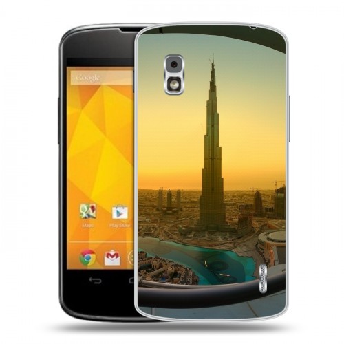 Дизайнерский пластиковый чехол для LG Google Nexus 4 восход