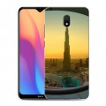 Дизайнерский силиконовый с усиленными углами чехол для Xiaomi RedMi 8A восход