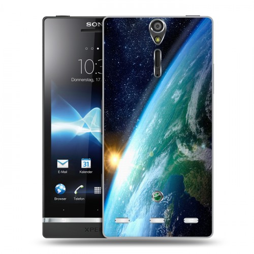 Дизайнерский пластиковый чехол для Sony Xperia S восход