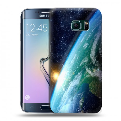 Дизайнерский пластиковый чехол для Samsung Galaxy S6 Edge восход