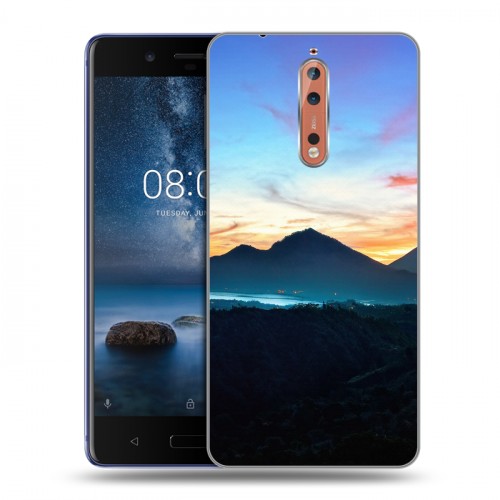 Дизайнерский пластиковый чехол для Nokia 8 восход