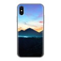 Дизайнерский силиконовый чехол для Iphone x10 восход