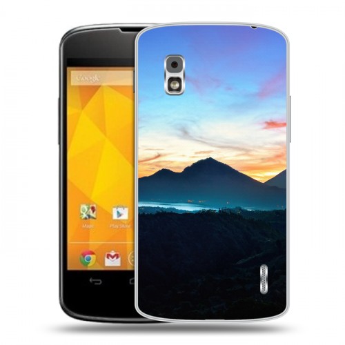 Дизайнерский пластиковый чехол для LG Google Nexus 4 восход