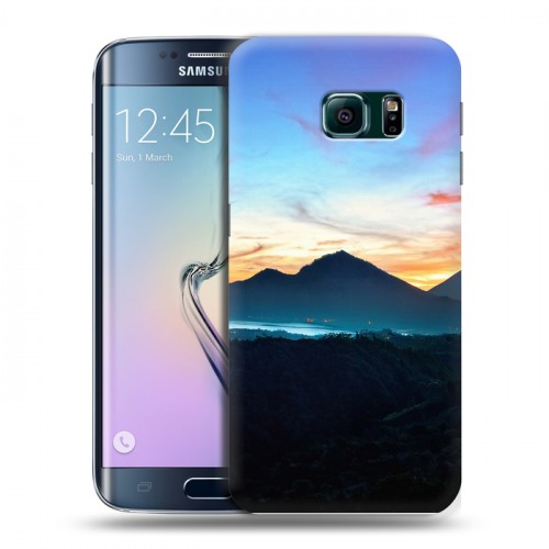 Дизайнерский пластиковый чехол для Samsung Galaxy S6 Edge восход