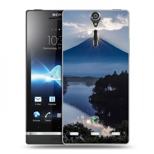 Дизайнерский пластиковый чехол для Sony Xperia S восход